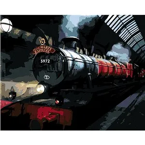 Rokfortský expres v noci (Harry Potter), 40×50 cm, vypnuté plátno na rám Rokfortský expres v noci (Harry Potter), 40×50 cm, vypnuté plátno na rám
