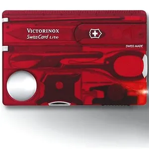 VICTORINOX Swiss Card Lite Translucent červený VICTORINOX Swiss Card Lite Translucent červený
