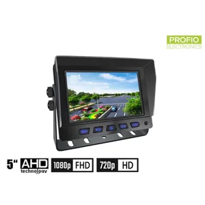 Hybridný 5" monitor do auta: 2-CH, AHD/CVBS pre 2 kamery + diaľkové ovládanie Hybridný 5" monitor do auta: 2-CH, AHD/CVBS pre 2 kamery + diaľkové ovládanie