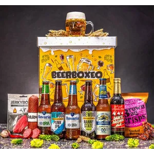 Beerboxeo darčekové balenie - Plné NEALKO pivných špeciálov a mäsa Beerboxeo darčekové balenie - Plné NEALKO pivných špeciálov a mäsa