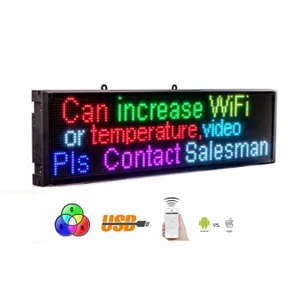 LED informačný panel RGB farebný s Wifi - 68 cm x 17,5 cm LED informačný panel RGB farebný s Wifi - 68 cm x 17,5 cm