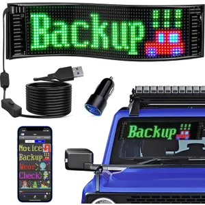 Auto reklamný panel LED flexibilný (rolovateľný) farebný - programovateľný cez bluetooth Auto reklamný panel LED flexibilný (rolovateľný) farebný - programovateľný cez bluetooth