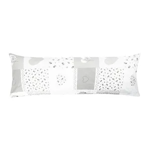 Bellatex Obliečka na relaxačný vankúš Srdce patchwork sivá, 45 x 120 cm Bellatex Obliečka na relaxačný vankúš Srdce patchwork sivá, 45 x 120 cm
