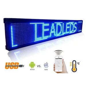 LED tabula informačná modrá s WiFi - iOS/Android - 101cm šírka LED tabula informačná modrá s WiFi - iOS/Android - 101cm šírka
