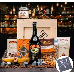 Debna s Baileys + podtácky s gravírovaním Debna s Baileys + podtácky s gravírovaním