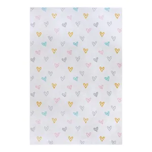 Biely detský koberec 120x170 cm Hearts – Hanse Home Biely detský koberec 120x170 cm Hearts – Hanse Home