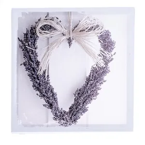 Obraz na plátne s levanduľou Dakls Heart, 28 x 28 cm Obraz na plátne s levanduľou Dakls Heart, 28 x 28 cm
