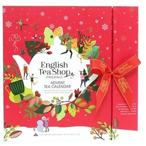 English Tea Shop Červený adventný kalendár 50 g, 25 ks bio ETS25 English Tea Shop Červený adventný kalendár 50 g, 25 ks bio ETS25