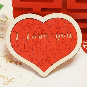 Puzzle srdce - drevené 3D valentínske puzzle SRDCA - 24 dielov Puzzle srdce - drevené 3D valentínske puzzle SRDCA - 24 dielov