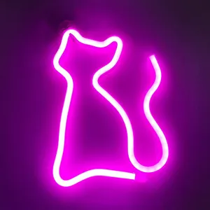 Logo Mačka - LED svietiaca neon dekorácia na stenu Logo Mačka - LED svietiaca neon dekorácia na stenu
