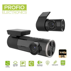 Mini duálna wifi kamera do auta predná 1080P a zadná 1440P + podpora 256GB + 24/7 parkovací mód Mini duálna wifi kamera do auta predná 1080P a zadná 1440P + podpora 256GB + 24/7 parkovací mód