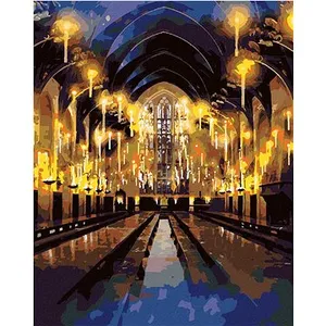 Rokfortská veľká sieň (Harry Potter), 40×50 cm, bez rámu a bez vypnutia plátna Rokfortská veľká sieň (Harry Potter), 40×50 cm, bez rámu a bez vypnutia plátna