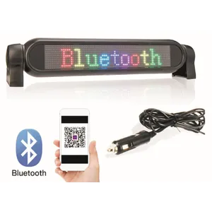 Farebný Bluetooth LED svetelný panel do auta programovateľný cez Smartphone - 42 cm x 8,5 cm Farebný Bluetooth LED svetelný panel do auta programovateľný cez Smartphone - 42 cm x 8,5 cm
