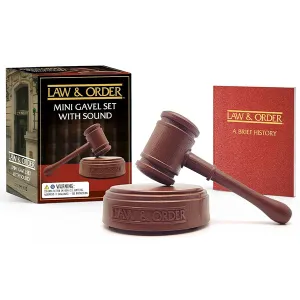 Running Press Law & Order: Mini Gavel Set with Sound Miniature Editions Running Press Law & Order: Mini Gavel Set with Sound Miniature Editions