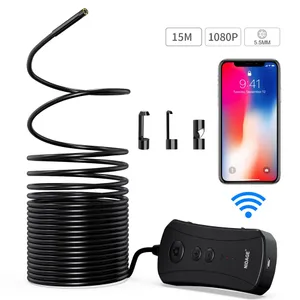 Wi-Fi endoskop FULL HD s 6x LED svetlami pre iOS a Android s 15m kábel + ZOOM + IP67 Wi-Fi endoskop FULL HD s 6x LED svetlami pre iOS a Android s 15m kábel + ZOOM + IP67