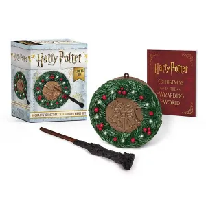 Running Press Harry Potter Hogwarts Christmas Wreath and Wand Set Lights Up! (Miniature Editions) Running Press Harry Potter Hogwarts Christmas Wreath and Wand Set Lights Up! (Miniature Editions)