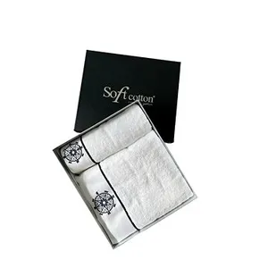 Soft Cotton – Darčeková súprava uterák a osuška Marine Lady, 2 ks, biela Soft Cotton – Darčeková súprava uterák a osuška Marine Lady, 2 ks, biela