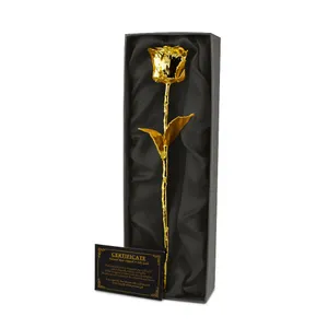 Zlatá ruža 24k (pozlátená) - dokonalý darček pre ženu Zlatá ruža 24k (pozlátená) - dokonalý darček pre ženu